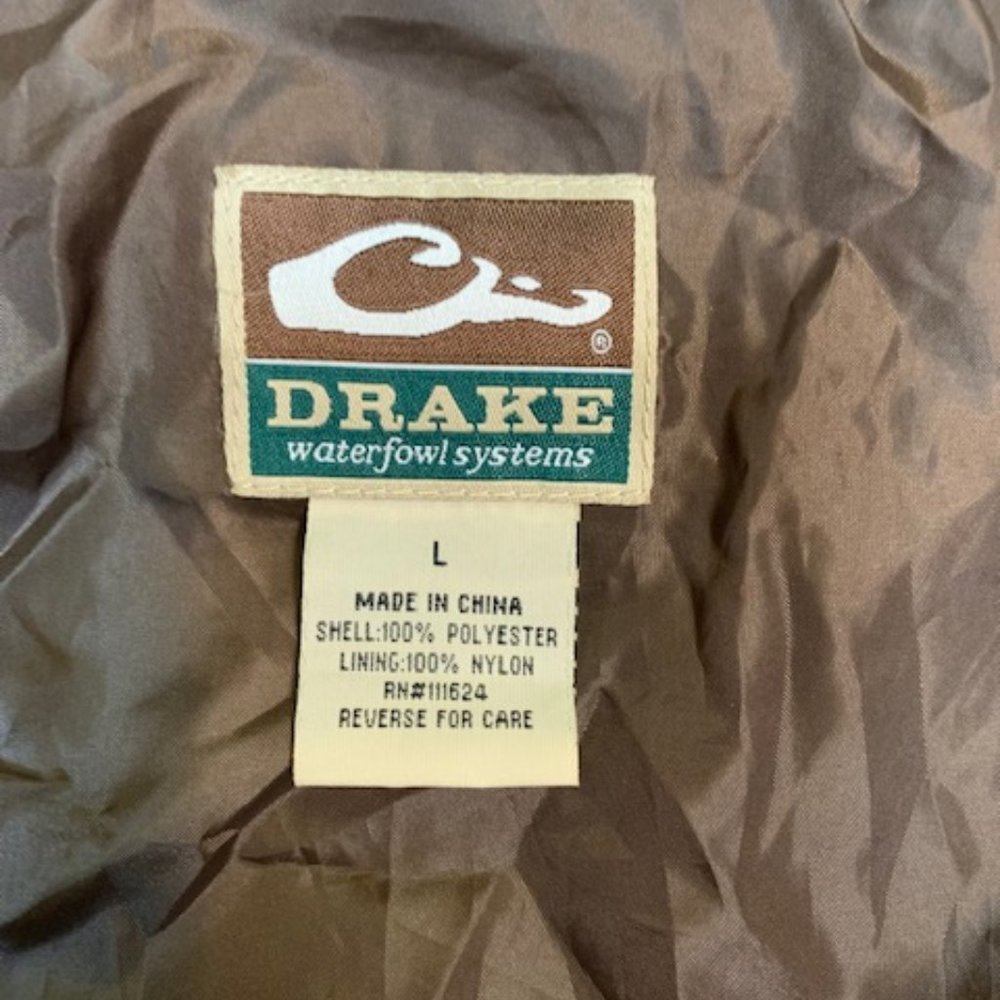 Drake Vintage Waterfowl Hunting Jacket - Size Large